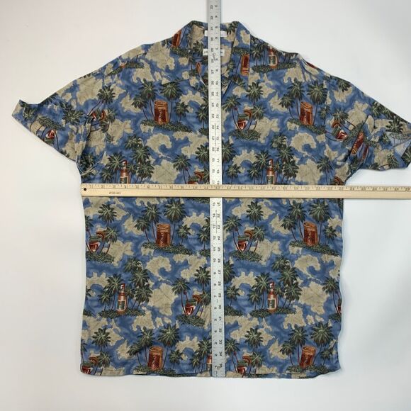 Vintage Pierre Cardin Shirt Mens L Large Rayon Island Cocktail Hawaiian Floral - Picture 5 of 11